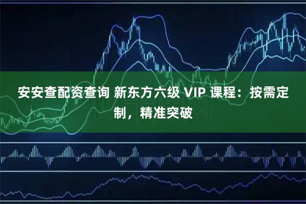 安安查配资查询 新东方六级 VIP 课程：按需定制，精准突破